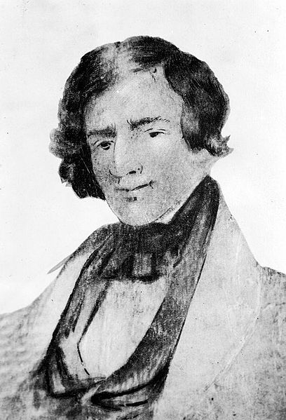 Jedediah Smith, life portrait, said to have been drawn, by a friend, from memory, after the 1831 death of Smith.