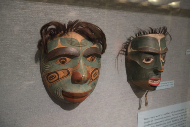 Masks from Nootka tribe. quinet