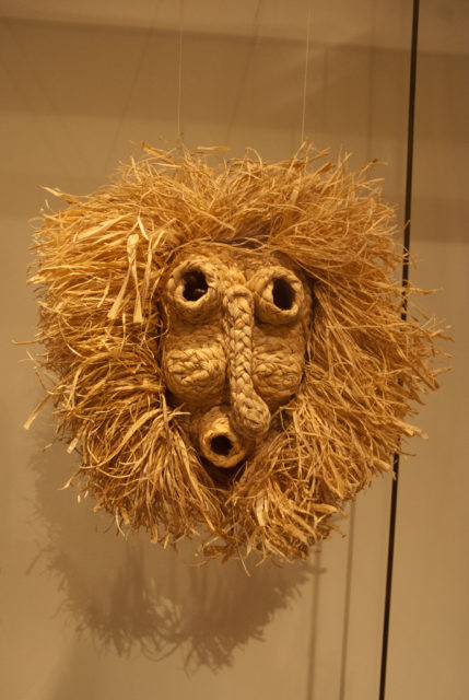  Straw mask North American first nations art at the Ethnological Museum - Berlin 2010