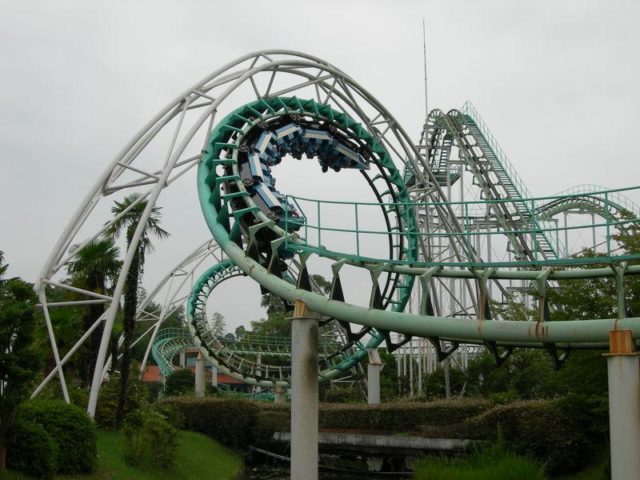Screw Coaster at Nara Dreamland. Source