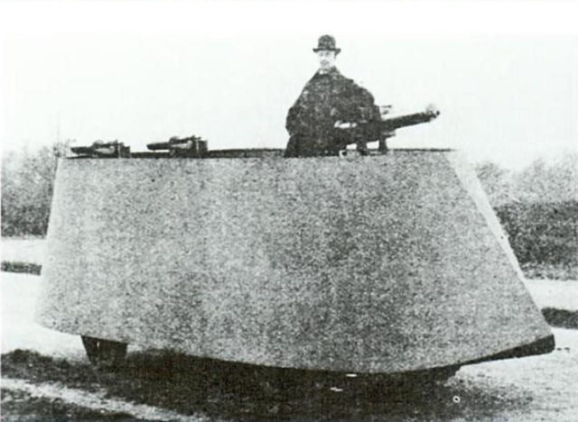 Simms' 1902 Motor War Car. Source