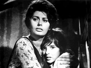 Sophia Loren with Eleonora Brown in La ciociara (1960)Source