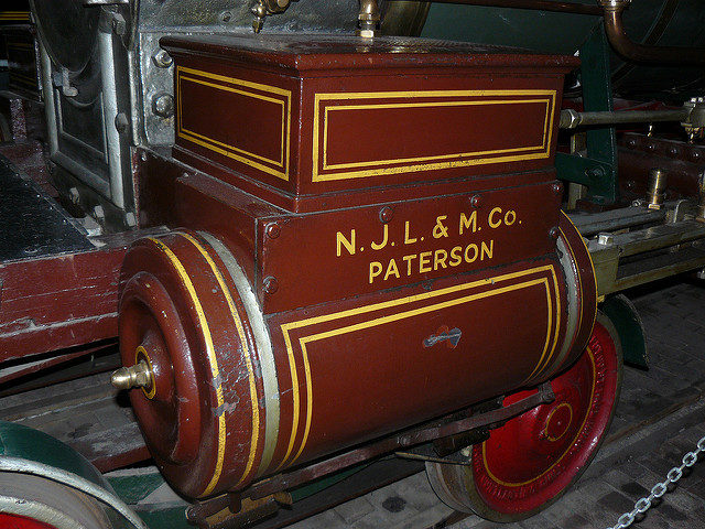 Steam moves from the boiler into this chest, and then into the cylinder where it forces a piston back and forth. The piston moves the side rod which, in turn, rotates the driving wheels. Source