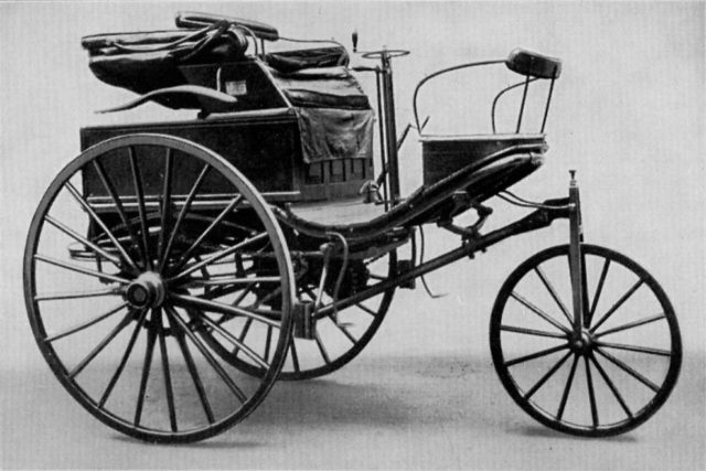 The Benz Patent-Motorwagen Nr. 3 of 1888, used by Bertha Benz for the first long distance journey by automobile (more than 96 km or sixty miles) Source