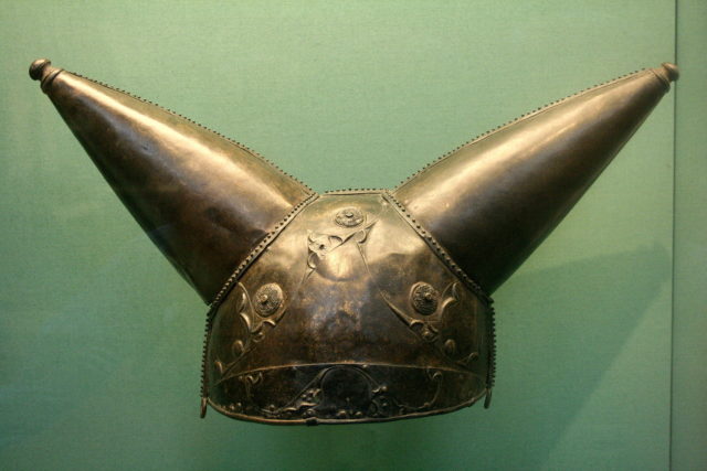 The Waterloo Helmet, ca. 150–50 BC, found in the Thames (British Museum) Source
