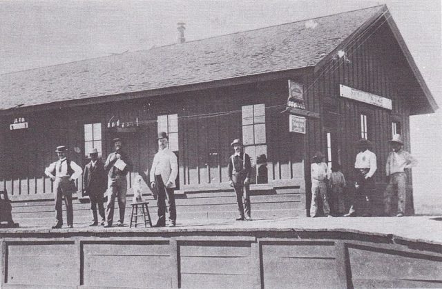 The railroad depot in Fairbank, circa 1900. Source