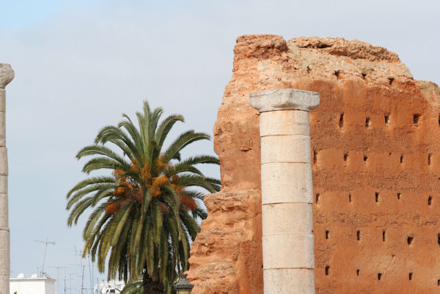 Wall at Hassan Tower, Rabat, Morocco Source