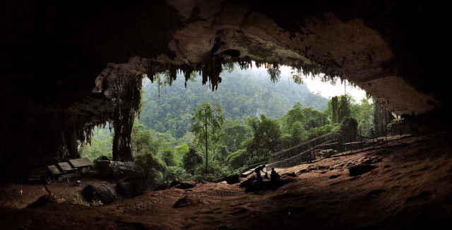 The entrance to the main cave at Niah Caves National Park, Miri, Sarawak, East Malaysia Photo Credit