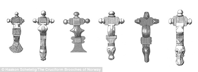 Cross_shaped_brooches_in_Iron_Age_Norway.Source: Haakon Schettelag/ The Cruciform Brooches of Norway