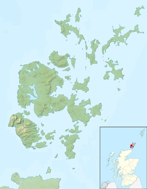 Westray shown within Orkney Photo Credit