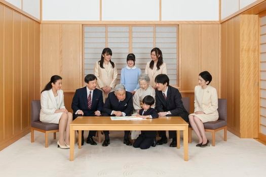 Emperor Akihito and Empress Michiko with the Imperial Family (November 2013). Source