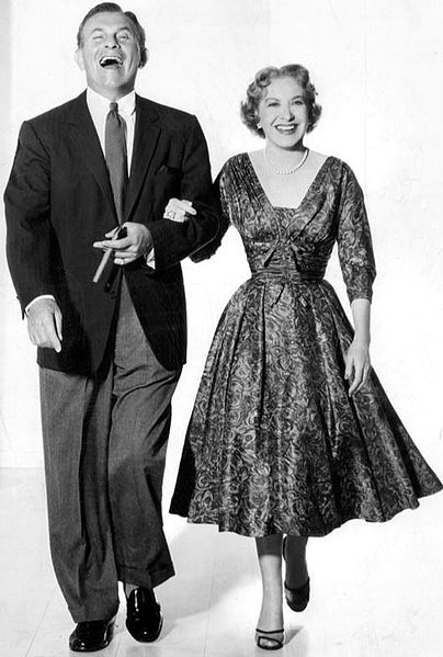 George Burns and Gracie Allen, 1955.