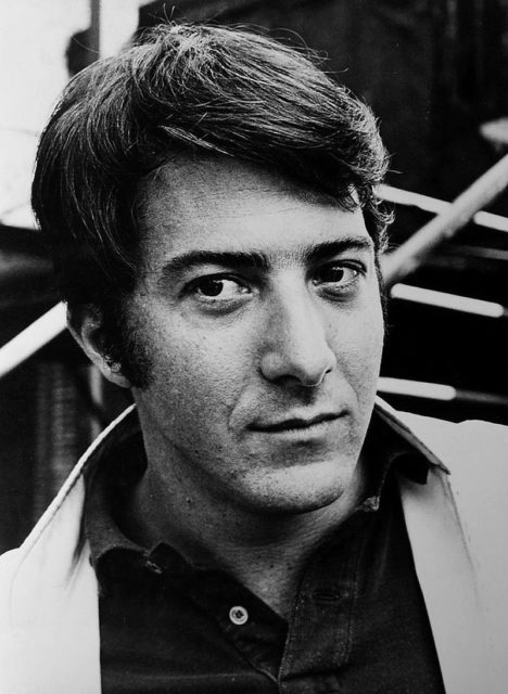 Publicity photo of Dustin Hoffman for Broadway play, Jimmy Shine. Source