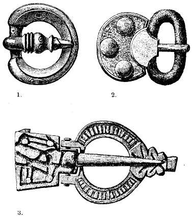 Ancient bronze buckles