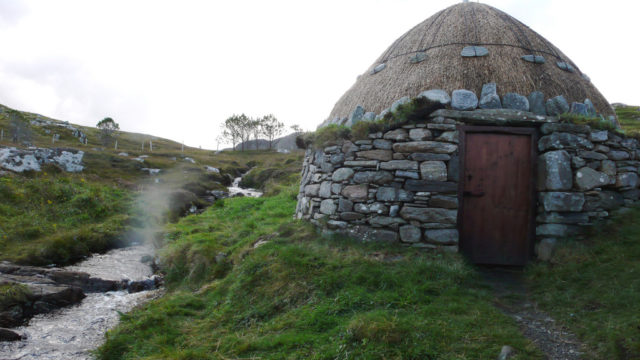 The last residents of this blackhouse village moved out in 1974. It is now a historic site. Source