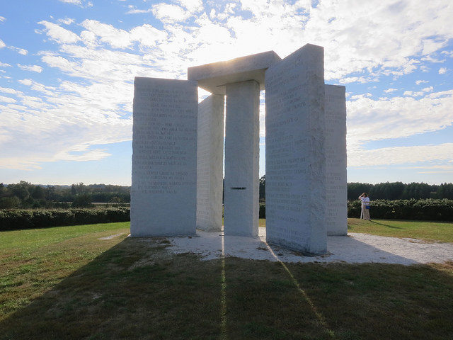 The most astonishing detail of the monument is however not its size but the message engraved into it-Ten rules for an Age of Reason.