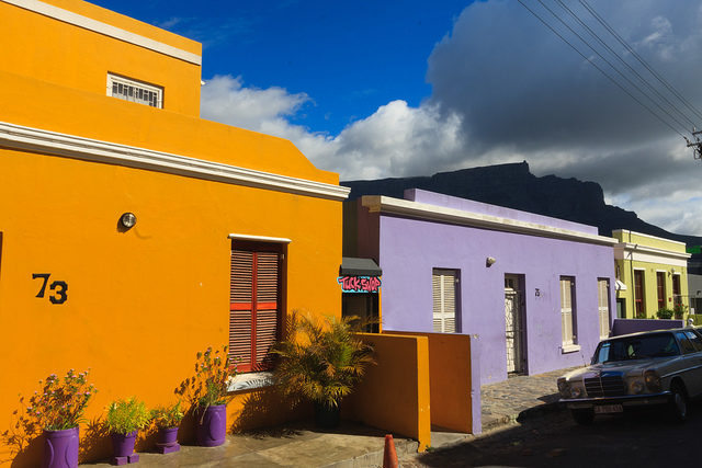 The older period homes, most of which are semi-detached, lie along lower Bo-Kaap, Dorp Street. Source