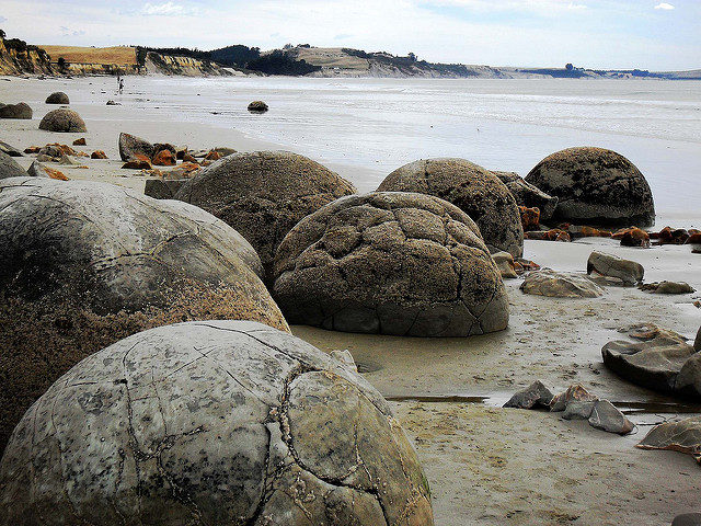 There are weird theories about these boulders being alien eggs. Source