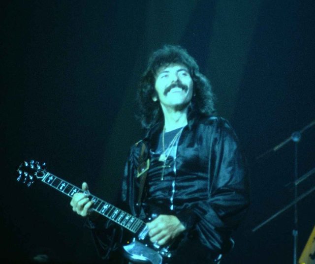 Tony Iommi at the New Haven Coliseum, 1978. Photo Credit