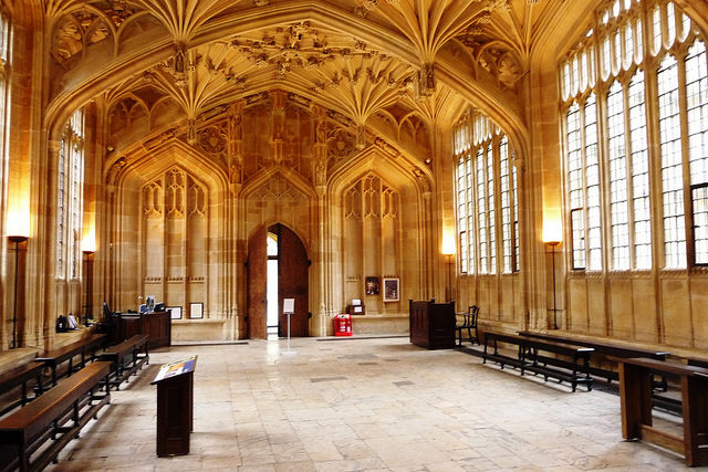 Interior of the Divinity School. Image by- John Lord.Flickr.CC BY 2.0