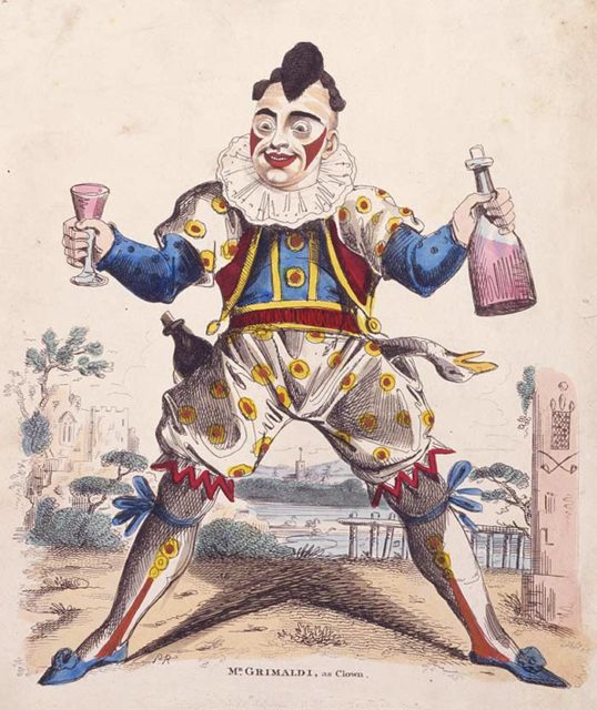 Grimaldi as "Joey" the Clown. Wikipedia/Public Domain