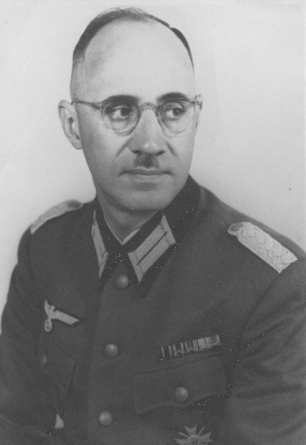 Photo of Karl Plagge taken in December of 1943 while he was home on leave from his post in Vilna Poland. Wikipedia/Public Domain 