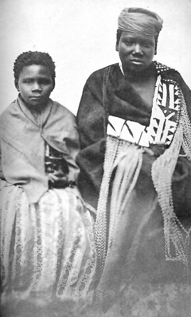 Nongqawuse (right) with fellow prophetess, Nonkos. Wikipedia/Public Domain