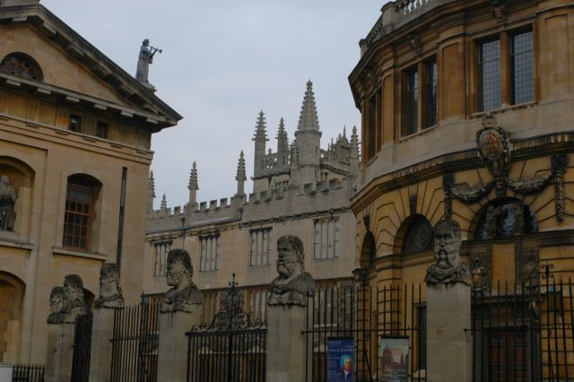The Bodleian Library occupies a group of five buildings near Broad Street. Image by- Winky from Oxford, UK - Flickr, CC BY 2.0