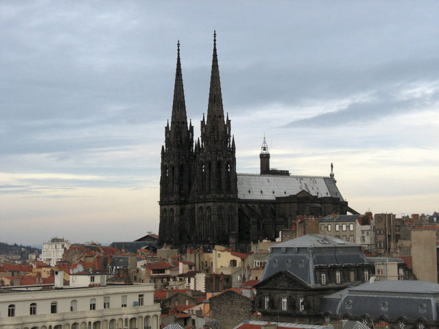 The Cathedral of Clermont Ferrand is located in the very heart of Clermonts old city. Photo Credit