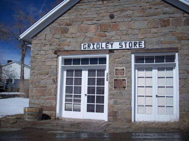 The Gridley Store in Austin, Nevada, which was placed on National Register of Historic Places listings in Nevada in 2003