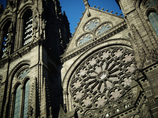 This Gothic cathedral was built entirely of black volvic lava stone. Photo Credit