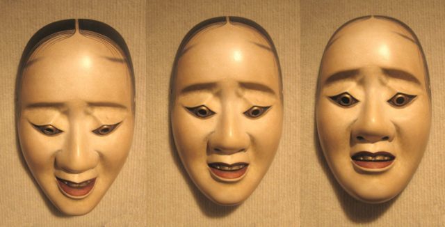 This mask expresses different moods. Image by - Wmpearl, Public Domain