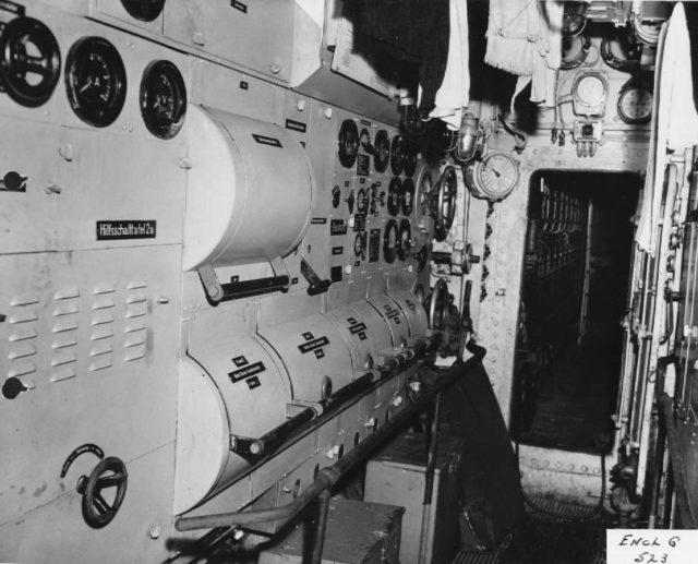 Control panel for the electric motors aboard U-505.