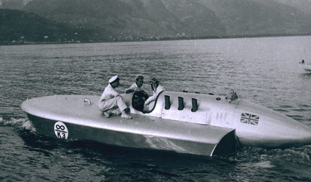Campbell on Lake Maggiore in 1937