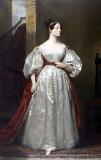 Portrait of Ada by British painter Margaret Sarah Carpenter (1836)