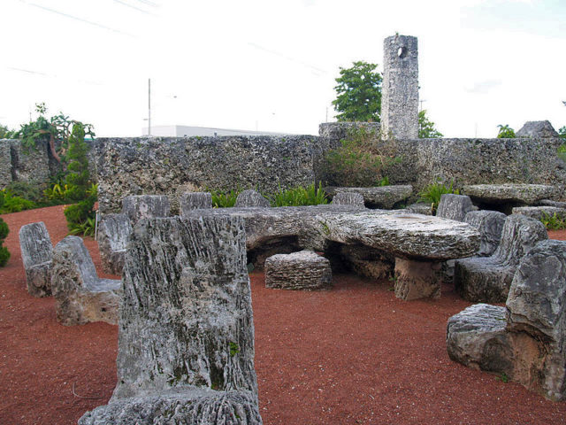 A view from within Leedskalnin's Coral Castle Photo Credit