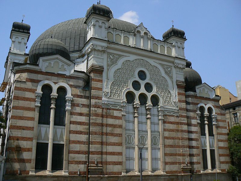 Sofia Synagogue designed by Austrian architect Friedrich Grunanger, established in 1909. Photo Credit