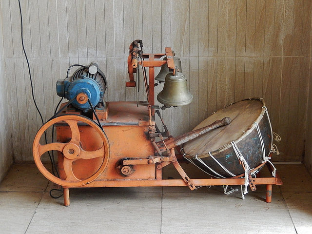A Drumming and Bell Ringing Machine. Photo Credit