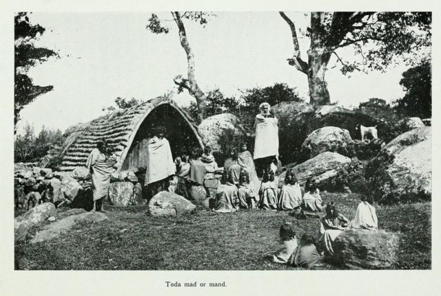 A Toda hamlet or Mund. Edgar Thurston in The Madras Presidency