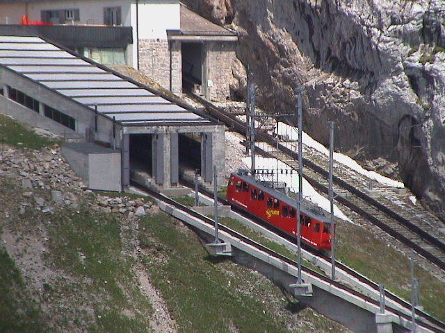 A railcar at the summit station. Photo Credit