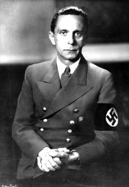 Joseph Goebbels has been marked as a client; he enjoyed “lesbian displays Photo Credit