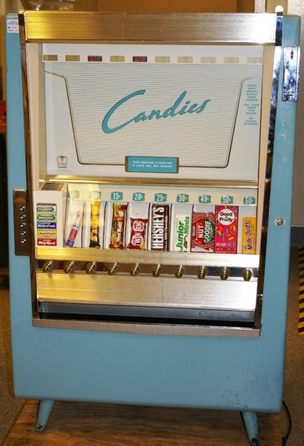 A vending machine made in 1952