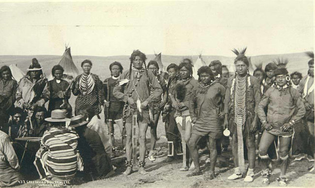 Cree Indian sun dancers