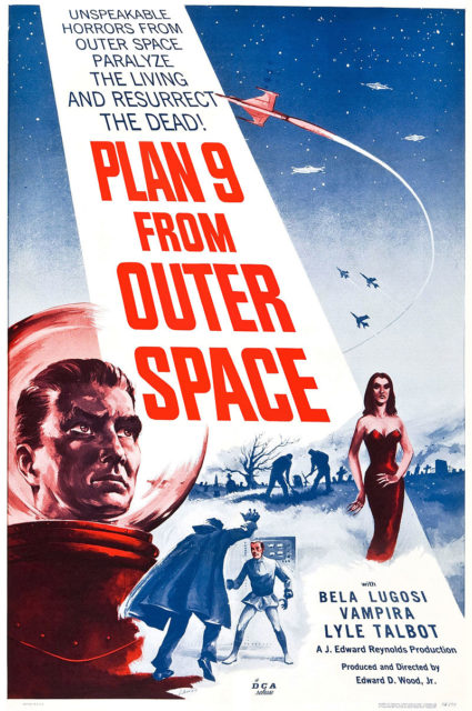 Film poster for the movie Plan 9 From Outer Space.