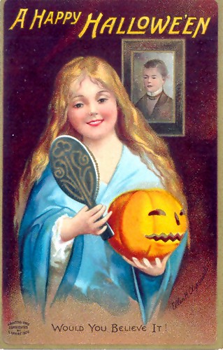 Poster announcing the arrival of Halloween in 1904