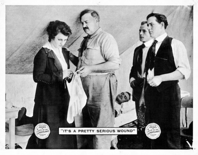 Holmes began her film career in 1912 with Keystone in a bit part arranged by Mabel Normand.