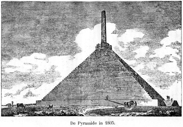 Illustration of the pyramid in 1805.