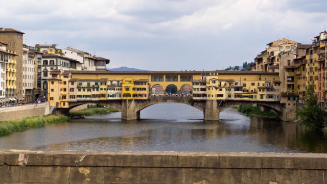 It was was the only bridge across the Arno in Florence until 1218. Photo Credit