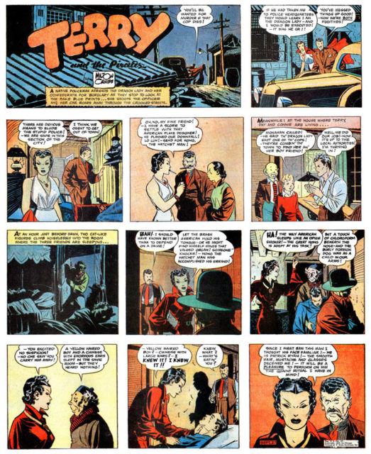 Milton Caniff's Terry and the Pirates comic book.