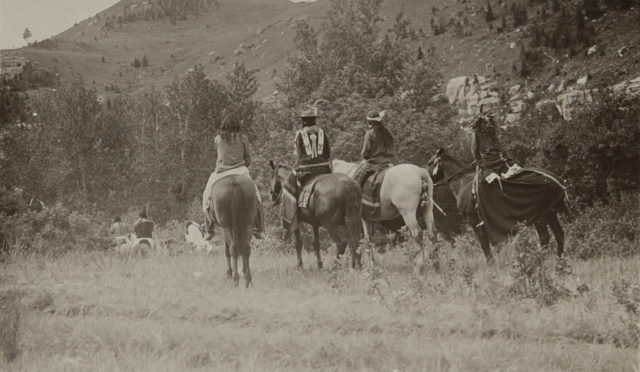 Native americans on horseback
